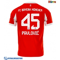 Fotballdrakt Herre Bayern Munich Aleksandar Pavlovic #45 Hjemmedrakt 2025-26 Kortermet